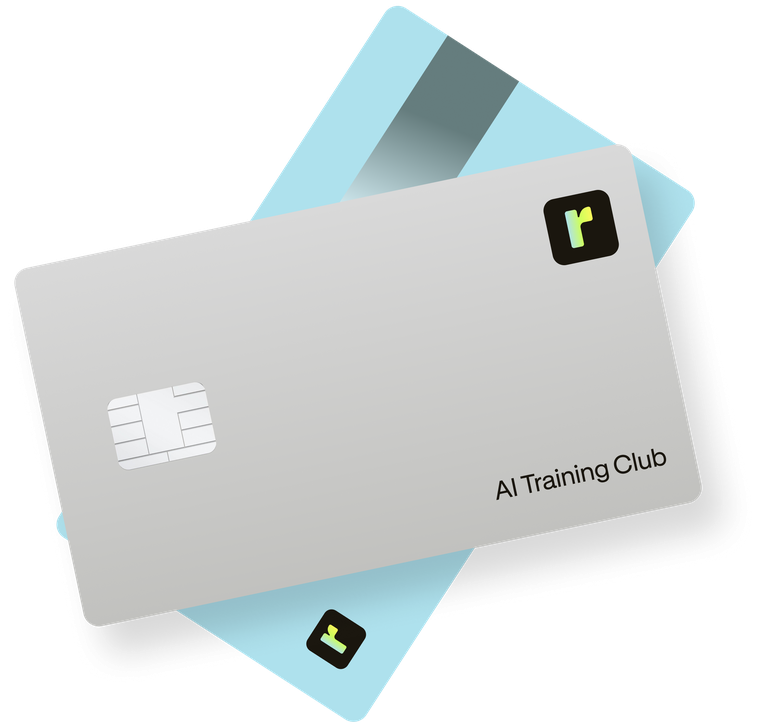 AI Training Club prize card