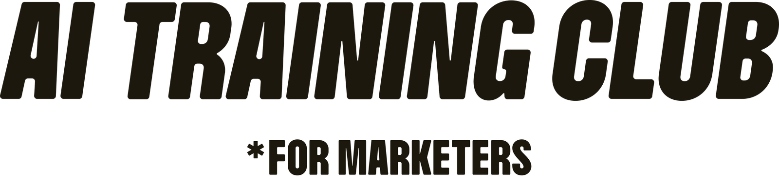 AI Training Club, For Marketers